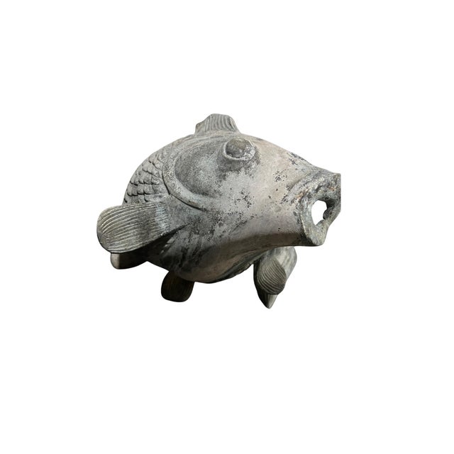 Art Deco Large Copper Koi Fish Fountain Sculpture, Attributed to Brian Cohen (1925–2020) For Sale - Image 3 of 8