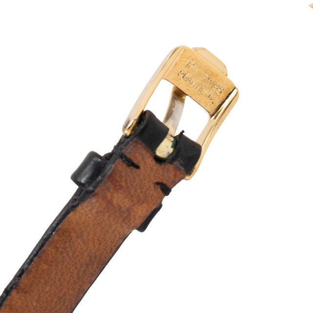 Metal Ladies Vintage Chopard Happy Diamonds 22mm 4112 18k Yellow Gold Quartz Watch For Sale - Image 7 of 11