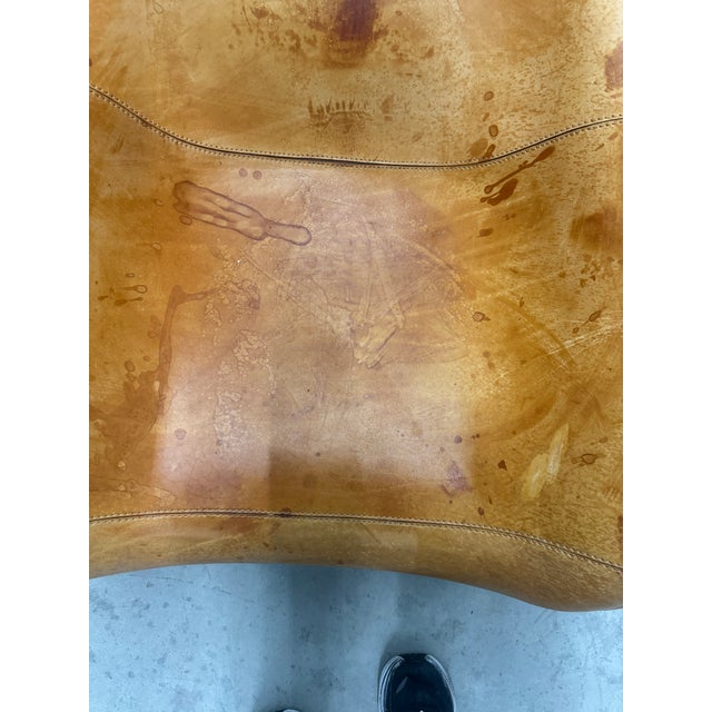 2000 - 2009 Extrodinary Leather Mart Arm Chair From B&b Italia, Italy For Sale - Image 5 of 5