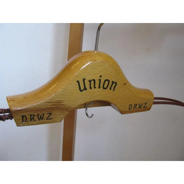 1950s Vintage Beech Valet & Coat Hanger from Union, 1950s, Set of 2 For Sale - Image 5 of 18