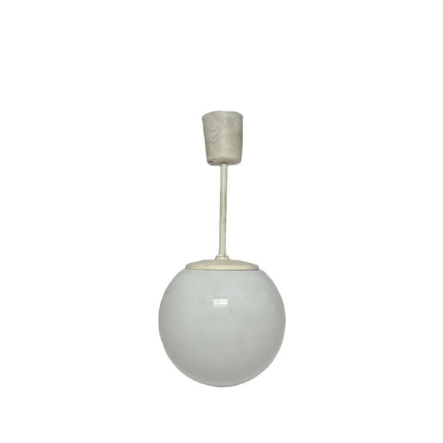 Metal Vintage Communist Pendant Lamp, Poland, 1970s For Sale - Image 7 of 7