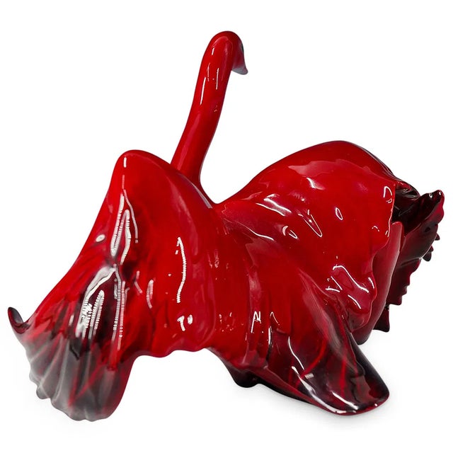 Dramatic vintage Royal Doulton “Nestling Down” HN3538 sculpture from the Images of Fire collection, designed by Adrian...