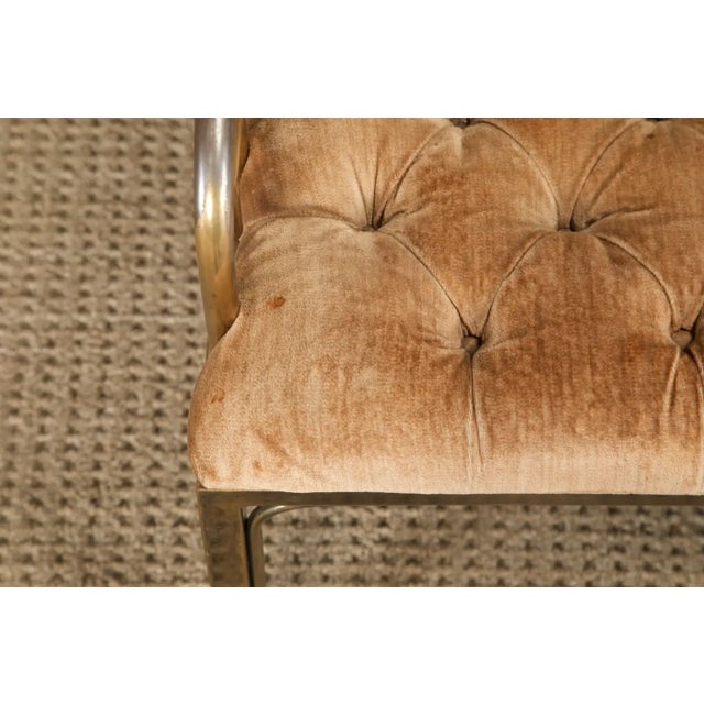 Greek Key Brass & Velvet Dining Chairs by Mastercraft, C. 1970 Italy, Set of 6 For Sale - Image 18 of 18