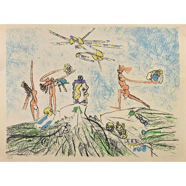 Sebastian Matta, Personnages, 1980s, Lithograph For Sale