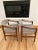 Mid-Century Modern Midcentury Walnut Open Arm Chairs- A Pair For Sale - Image 3 of 10