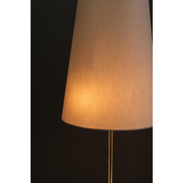Beige Vintage Floor Lamp with Fabric Shade by Rupert Nikoll, 1960s For Sale - Image 8 of 16