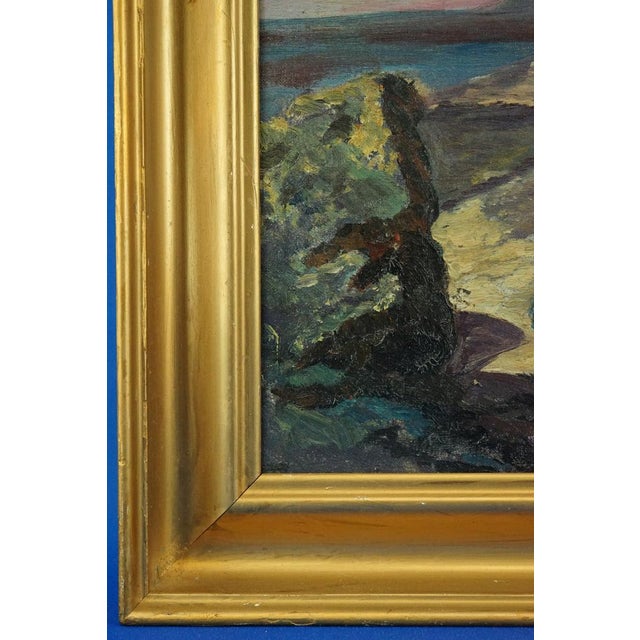 Eugène Alexis Girardet, Praying Arab with a Camel and Pyramids, Egypt, Late 19th Century, Oil on Canvas For Sale - Image 6 of 13