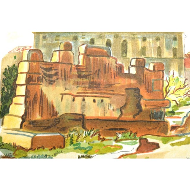Yves Brayer, Les fouilles de Massalia, Lithograph For Sale - Image 5 of 8