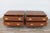Pair of Mid-Century Modern Campaign Walnut Nightstands by Baker Milling Road | Brass Hardware, Circa 1960s For Sale - Image 16 of 18