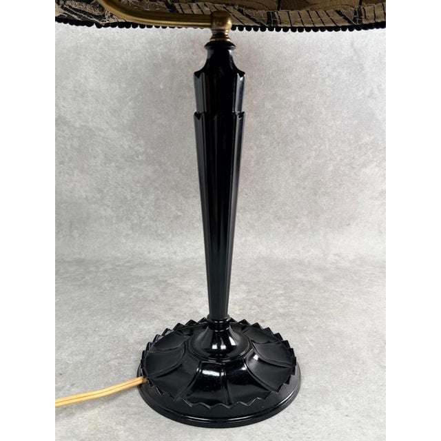 Black Vienna Secession Table Lamp attributed to Dagobert Peche, 1890s For Sale - Image 8 of 17