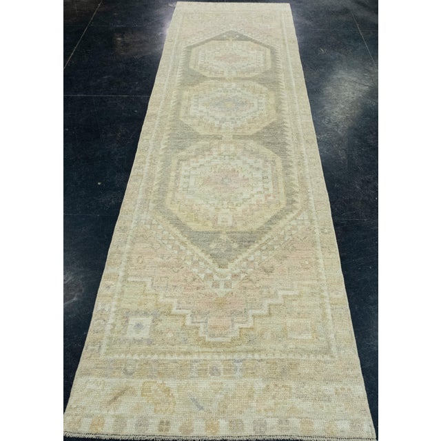Turkish Oushak Runner Rug 2'9" x 10'3" #17496 Explore a curated collection of hallway runners, wool rugs, and handmade...