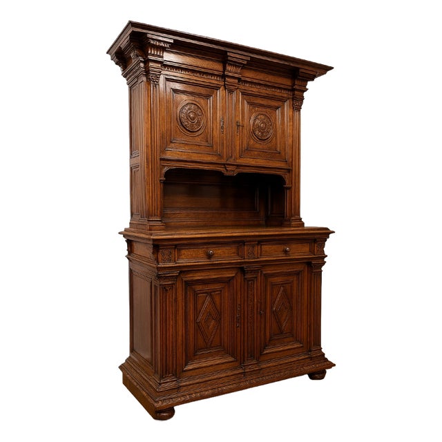 Renaissance-Style Cupboard in Walnut For Sale