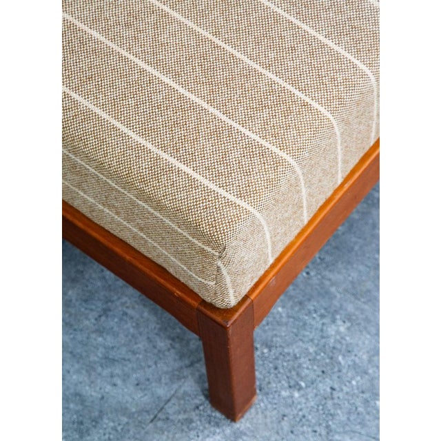 Mid Century Modern Sofa Sectional Daybed Wool Stripes Modular 4 Piece MCM Couch For Sale - Image 12 of 12