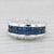 Gemstone Information: - Natural Sapphires - Total Carats - 1.38ctw Cut - Princess Brilliant Color - Dark Blue Treatment -...