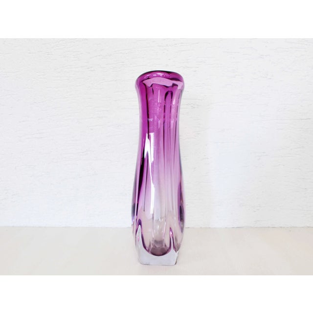 Boho Chic Large Murano Glass Vase For Sale - Image 3 of 11