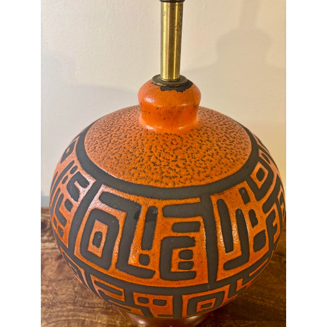 Mid-Century Modern Vintage Mid-Century Modern Ceramic Table Lamp - Bitossi Style For Sale - Image 3 of 8