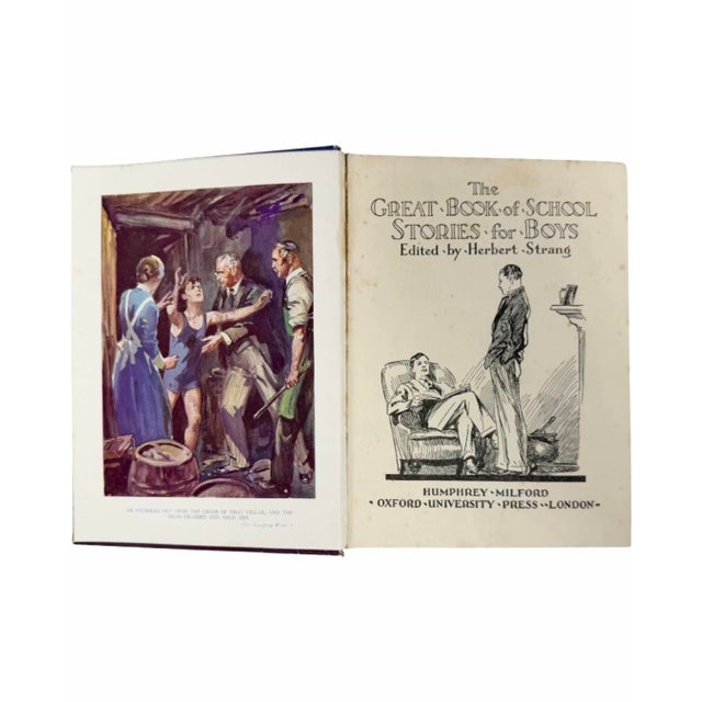 English The Great Book of School Stories for Boys by Herbert Strang 1932 Book For Sale - Image 3 of 14