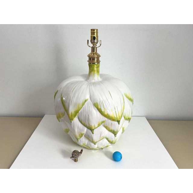1960s Italian Artichoke Lamp by F Cooper For Sale - Image 11 of 18