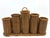 1970s Vintage Rattan Woven Condiment/ Utensil Holder Caddy For Sale - Image 5 of 7