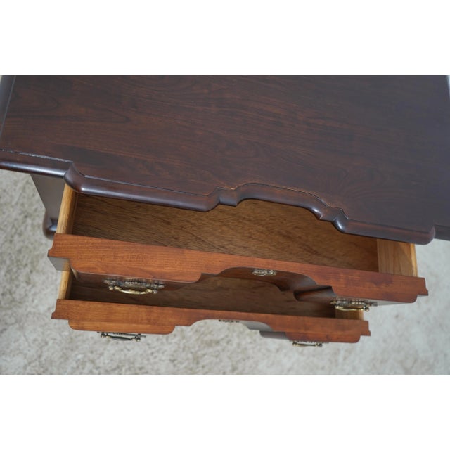 Pennsylvania House Pennsylvania House Solid Cherry Block Front Lowboy For Sale - Image 4 of 12