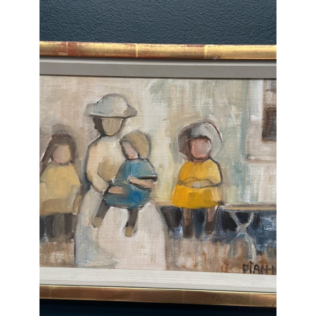 Pia Hesselmark‑Campbell, Familj, 1950s, Oil on Canvas, Framed For Sale - Image 6 of 16