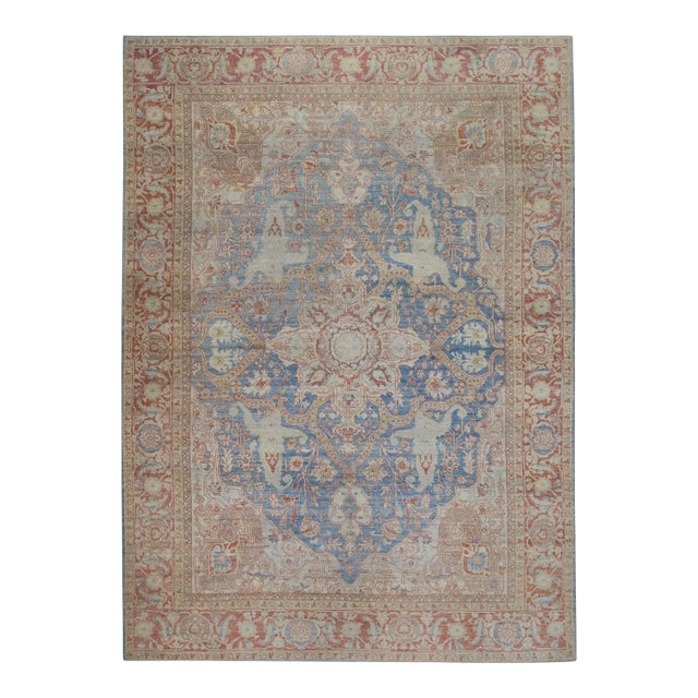 Modern Turkish Fine Woven Oushak Rug 10'3" x 14' For Sale