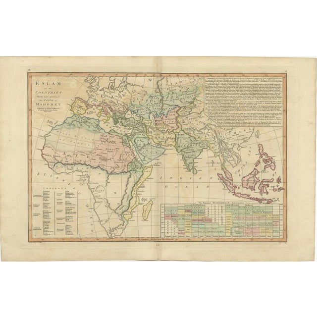 Islamic World Map with Africa, Middle East, India and the Indies from Wilkinson, 1817 For Sale - Image 15 of 15