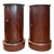 A Matched Set of 19th-Century English Mahogany Cylinder Cabinets With Marble Tops For Sale