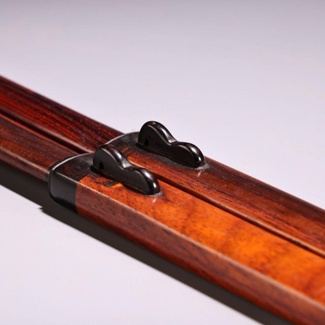 Brown Pair of Antique Rosewood Letter Openers, Paper Knives, 80g Each For Sale - Image 8 of 10