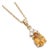 Natural Citrine Teardrop Pendant - Yellow Gemstone Statement Pendant for Her For Sale