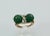 Metal 1960s Emerald Double Carved Diamond Ring For Sale - Image 7 of 8