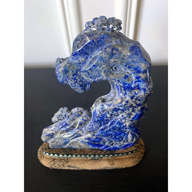 Chinese Carved Lapis Lazuli Scholar Stone For Sale In Atlanta - Image 6 of 14