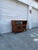 French Provincial Vintage French Provincial Wood Server Cabinet With Drop-Leaf Top & Lattice Doors For Sale - Image 3 of 12