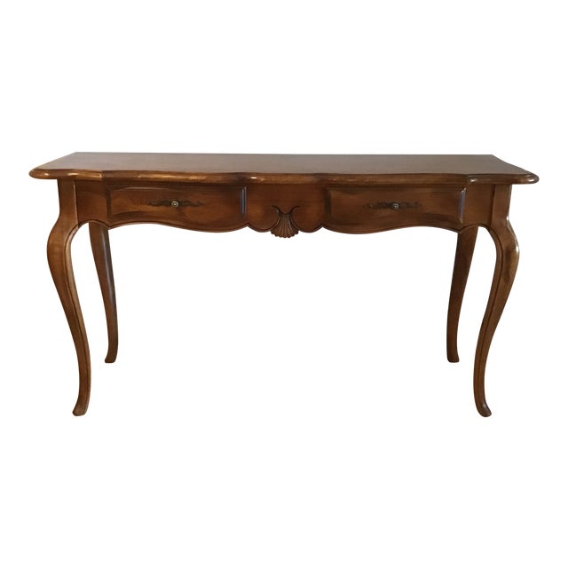 20th Century French Country Ethan Allen Console Table Chairish