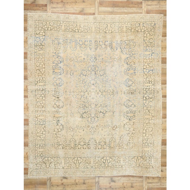 Antique Persian Tabriz Rug - 11'02 X 13'05 For Sale In Dallas - Image 6 of 7