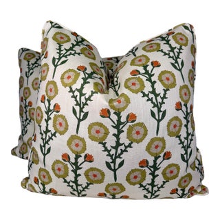"Fiona" in Prairie 22" Pillows-a Pair For Sale