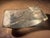 Very rare collective item of early Lalique molded glass blotter with original aluminum tailpiece. Grape motif. Original...