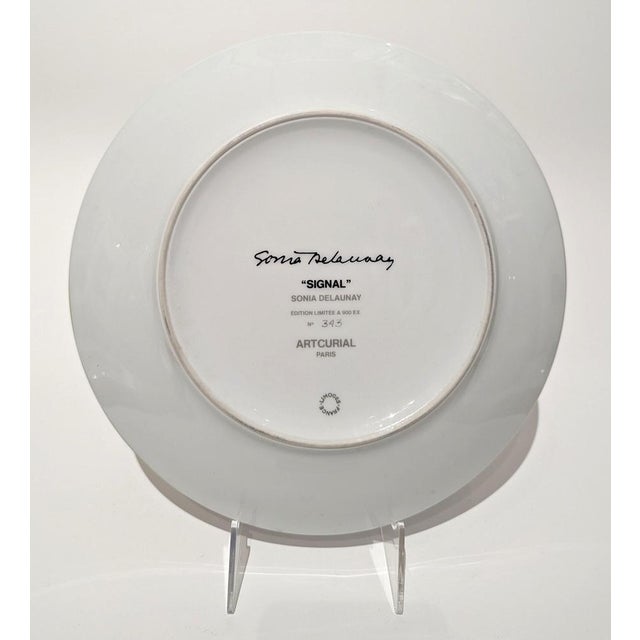 Porcelain Signal Plate by Sonia Delaunay For Sale - Image 3 of 5