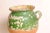 A French terracotta pot with a rare green glaze from southwest France. This is a superb piece, rare because of its green...