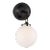 Thomas O'Brien for Visual Comfort Signature Katie Small Globe Sconce in Bronze with White Glass For Sale