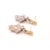 Emerald, Diamond and Jasper Leaf Earrings in 14ct Gold - Fei Liu, Pair For Sale - Image 4 of 5