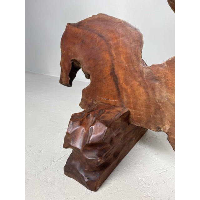 Japanese Carved Tsuitate in Rootwood For Sale - Image 16 of 18