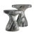 Sculpture Materials Arteriors Home Large Serafina Accent Table in Verde Faux Marble For Sale - Image 7 of 7