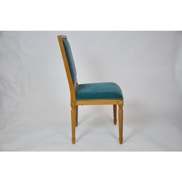 French Traditional Louis XVI Style Square Back Dining Chair Chairish