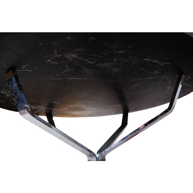 Round Coffee Table with Black Slate Plate by Sigurd Ressell Falcon For Sale - Image 6 of 9