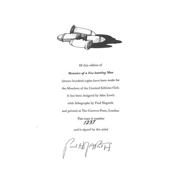 1970s "Memoirs of a Fox-Hunting Man" 1977 Sassoon, Siegfried For Sale - Image 5 of 9