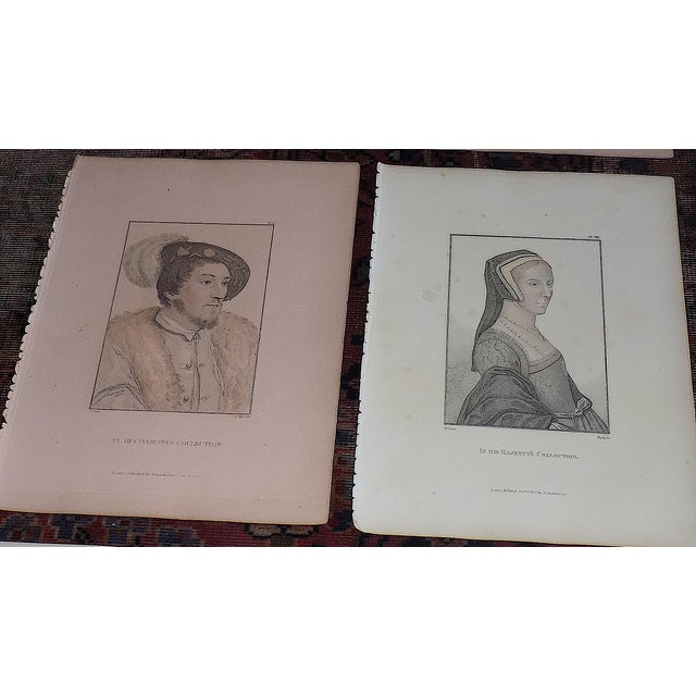 Antique Early 19th C. Hans Holbein Engraved Portraits of the Court of Henry VIII - Set of 12 For Sale - Image 4 of 9