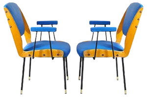 Set of Italian Carlo De Carli Style Lounge Chairs, 1950s