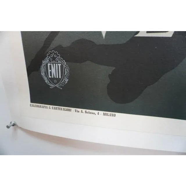 Brick Red A. Cassandre - Vintage Original Travel Poster - Venezia 1951 For Sale - Image 8 of 12