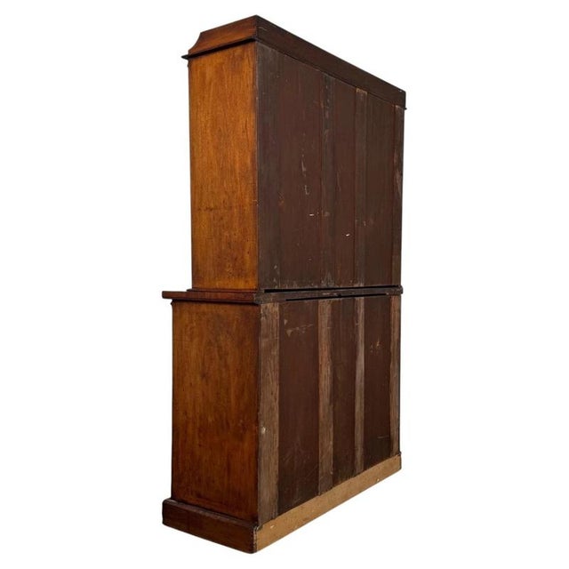 Antique Victorian Mahogany Bookcase, 1880 For Sale - Image 10 of 12